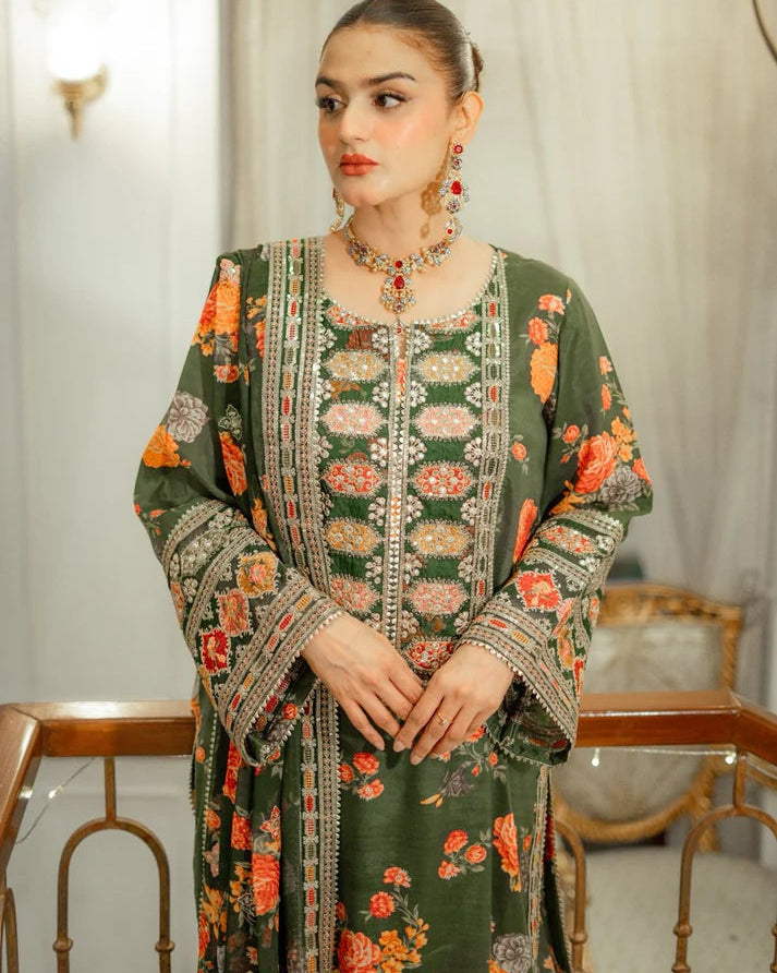 Shamoz Embroided 3 Piece