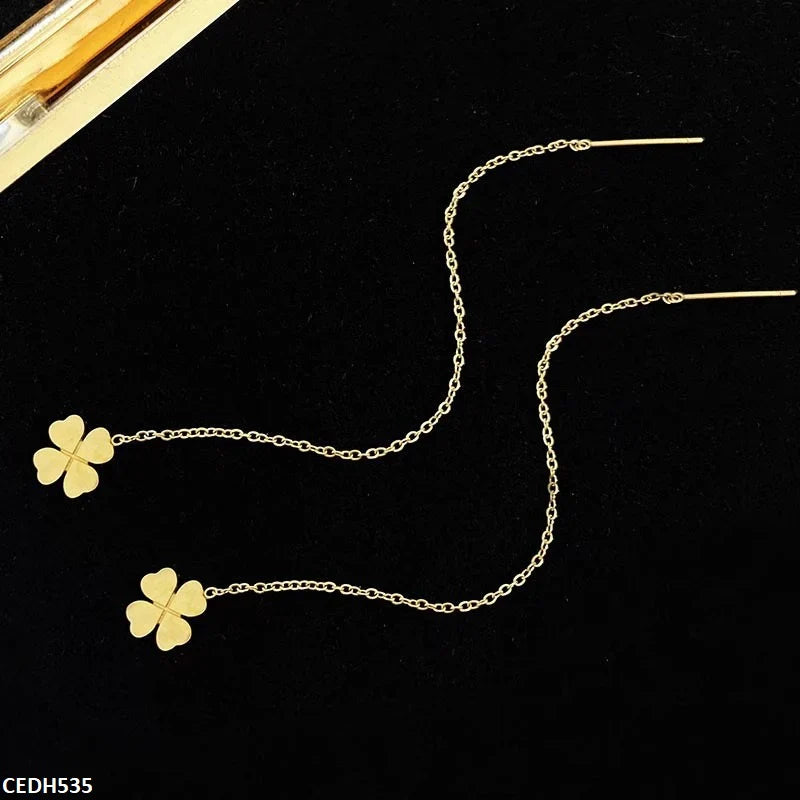 Stainless Steel Flower Sui Dhaga Earings