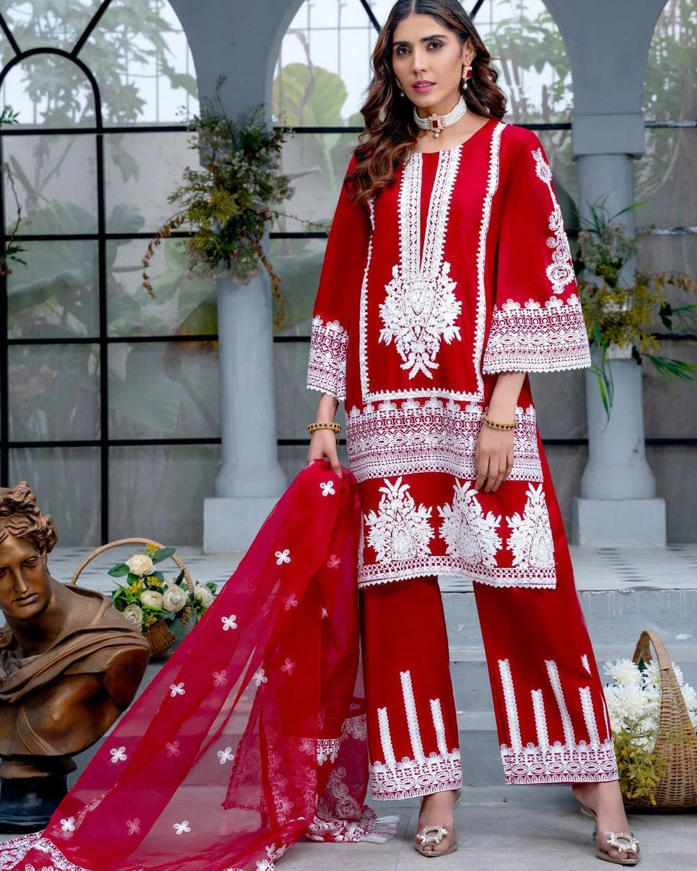 Afreen Embroided 3 Piece