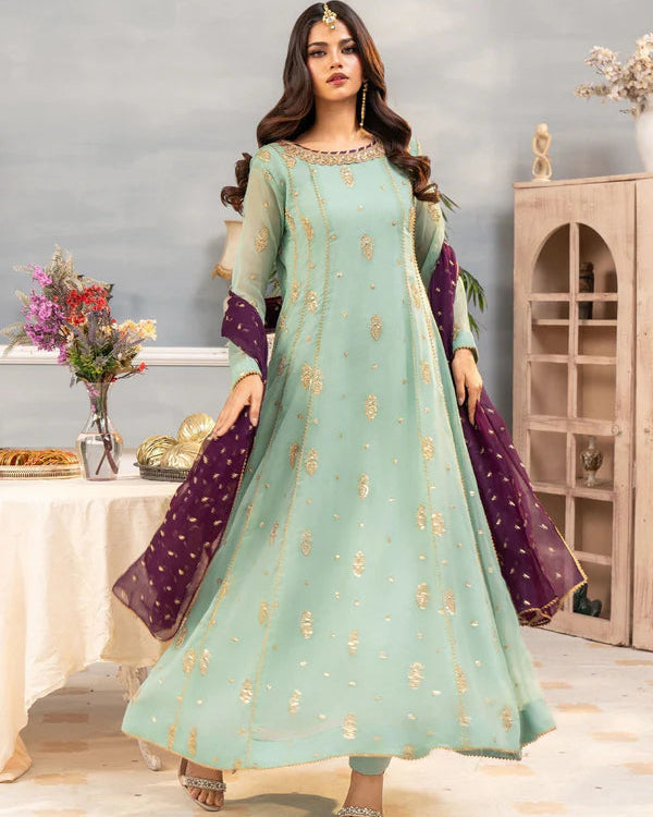 Gulnaar Chiffon 3 Piece